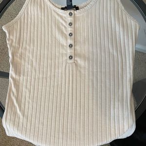 tan beige ribbed bodysuit